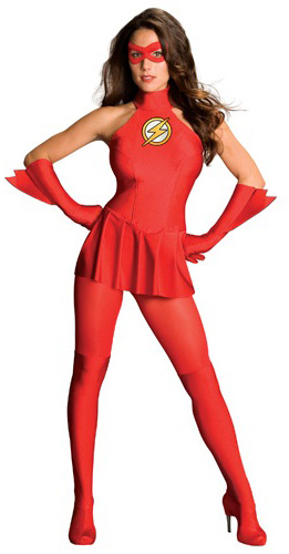Women Female Flash Halloween Costume