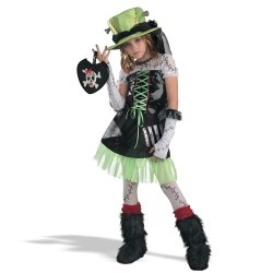 Green Monster Bride Child Halloween Costume