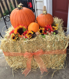 Bale of Hay Halloween Decor