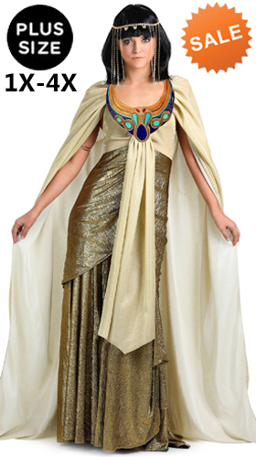 Plus Size Golden Cleopatra Costume 1X 4X