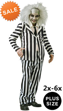 Plus Size Beetlejuice Costume