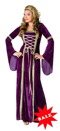 Purple Renaissance Lady Medieval Costume