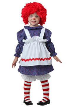 Toddler Raggedy Ann Girl Dress Costume