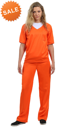 Women's Orange Prisoner Costume