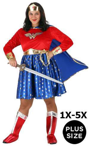 Plus Size 5X Wonder Woman Costume