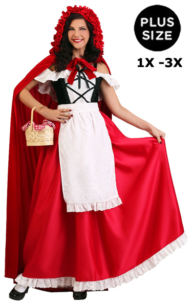 Plus Size Little Red Riding Hood Costume 1X 3X