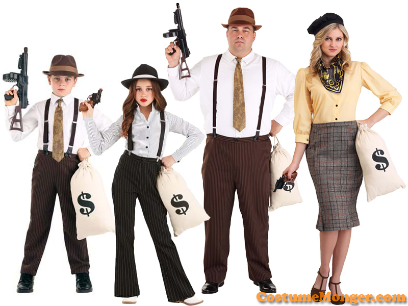 Bonnie and Clyde Gangster Costumes