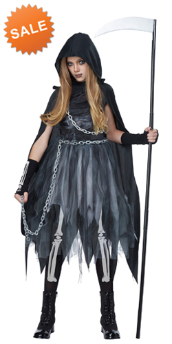 Girl's Grim Reaper Costume