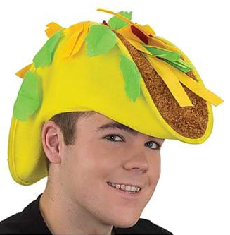 felt taco hat