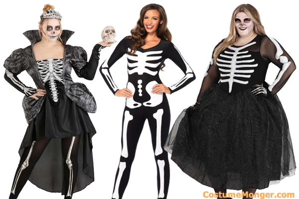 women skeleton halloween costume ideas