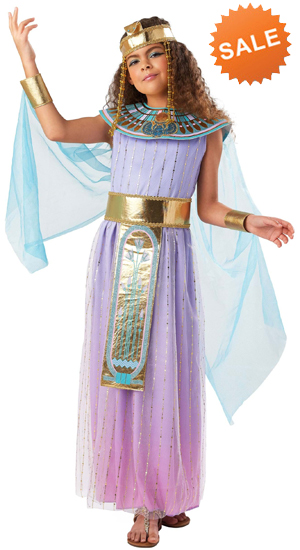 Girls Rose Lavender Cleopatra Costume for Kids