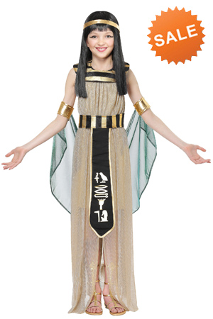 Girls Golden Cleopatra Costume