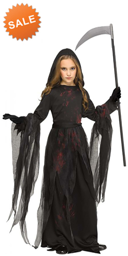 Child Grim Reaper Girl Robe Costume