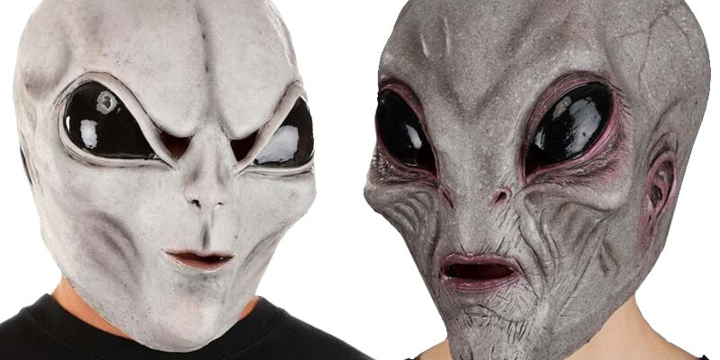 Grey Alien Halloween Masks