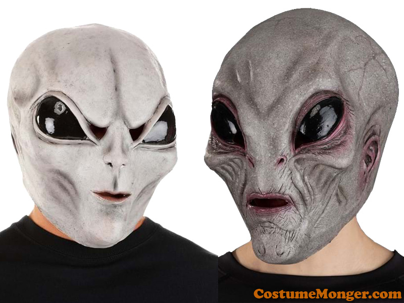 Grey Alien Halloween Masks
