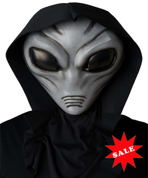 Light Up Alien Grey Mask