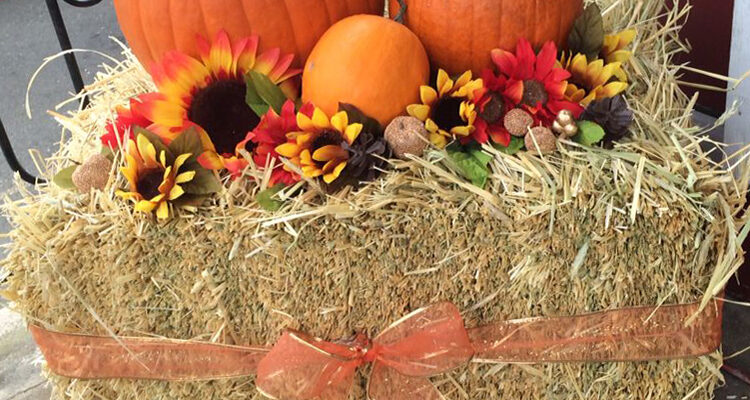 Bale of Hay Halloween Decor