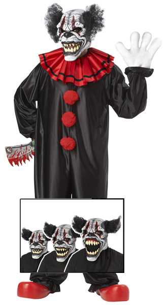 Fast Food Clown Evil Ronald McDonald Halloween Costume