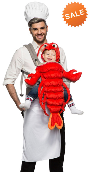 Master Chef with Baby Lobster Costume