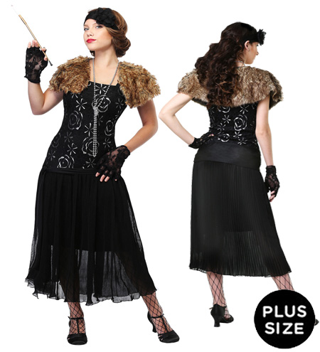 Plus Size Charleston Flapper Dress