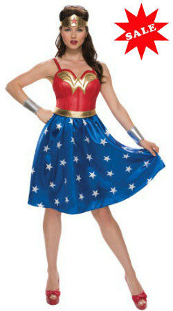 Deluxe Plus Size Long Dress Wonder Woman Costume