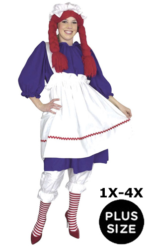 Plus Size Raggedy Ann Costume Full Figured Women