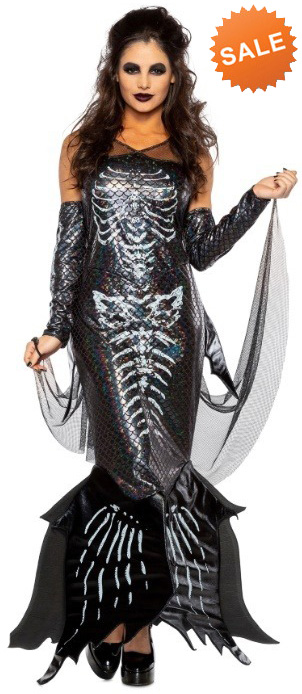 Skeleton Mermaid Costume