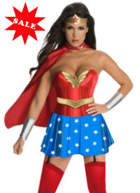Sexy Wonder Woman Corset Costume Halloween